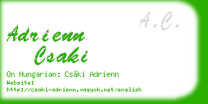 adrienn csaki business card